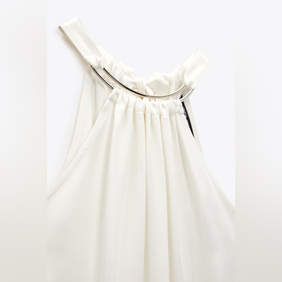 ZARA. Satin halter top - Picture 2 of 3